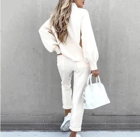 Lounge Sweater Set for Women - Drawstring Waist - Image 5