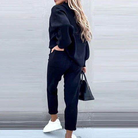 Lounge Sweater Set for Women - Drawstring Waist - Image 6