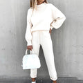 Lounge Sweater Set for Women - Drawstring Waist - Image 1