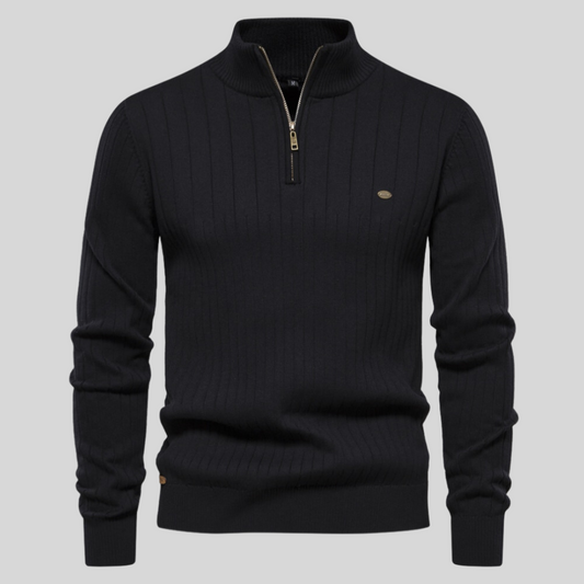 Quarter Zip Sweater for Men - Long Sleeve - Image 1