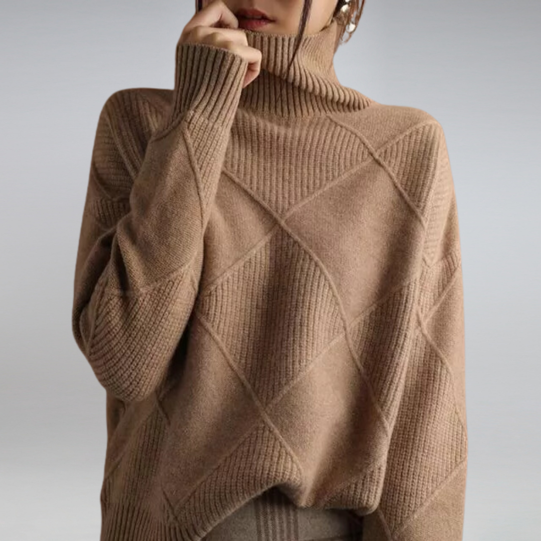 Turtleneck Sweater for Women - Long Sleeve - Image 2