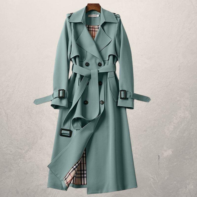 Trench Coat Coat for Women - Long Coat - Image 4