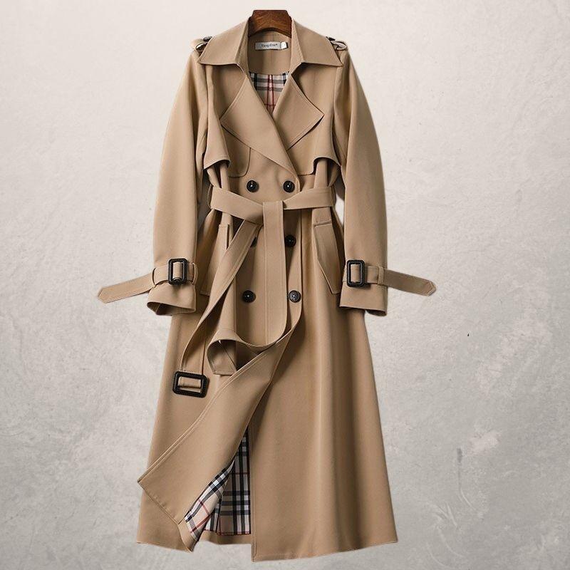Trench Coat Coat for Women - Long Coat - Image 5