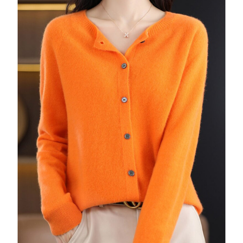 Button-Down Cardigan Sweater for Women - Long Sleeve - Image 10
