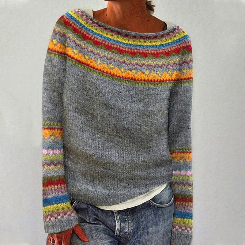 Fair Isle Sweater for Women - Long Sleeve - Image 1