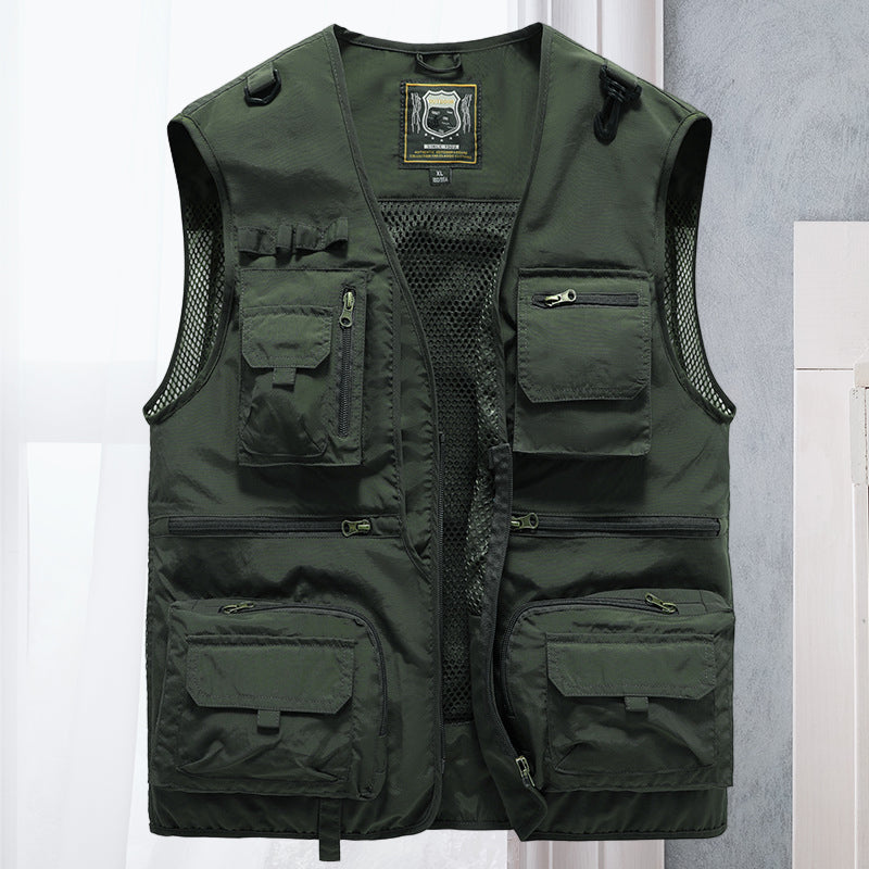 Utility Vest Vest for Men - Multi-Pocket - Image 1