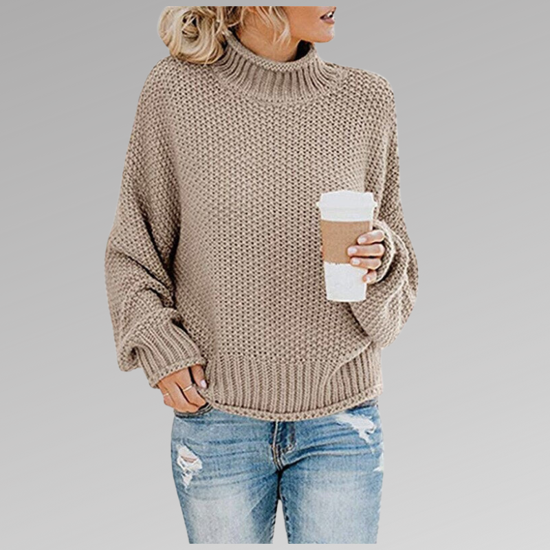 Pullover Sweater for Women - Turtleneck - Image 10