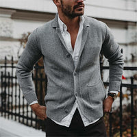 Cardigan Sweater for Men - Shawl Collar - Image 1