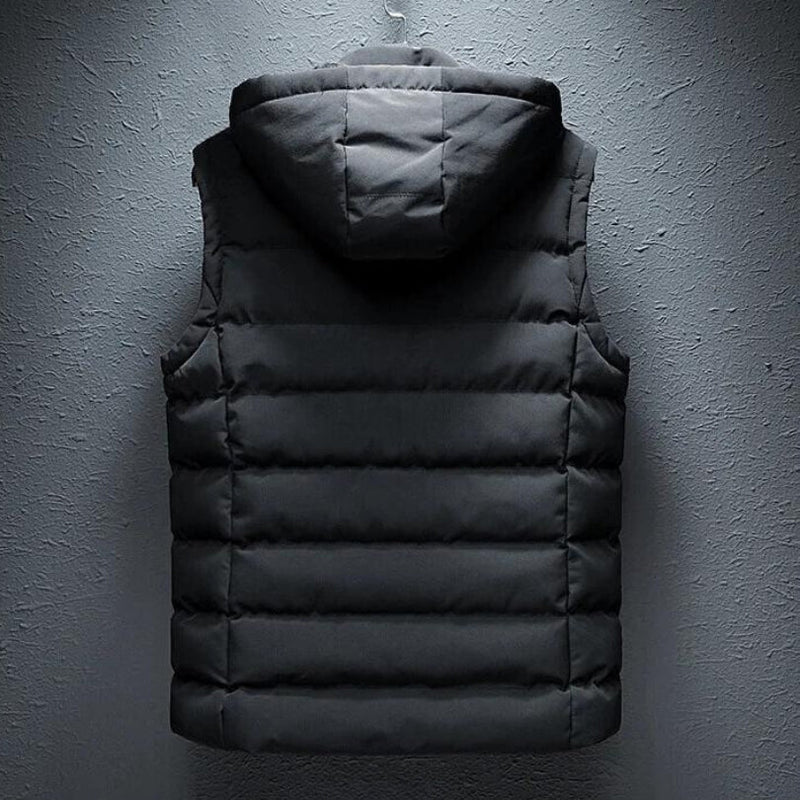 Puffer Vest for Men - Hooded - Image 2