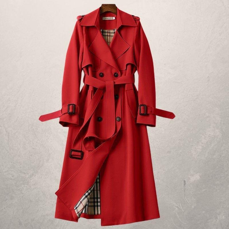 Trench Coat Coat for Women - Long Coat - Image 6