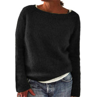 Knit Pullover Sweater for Women - Long Sleeve - Image 1