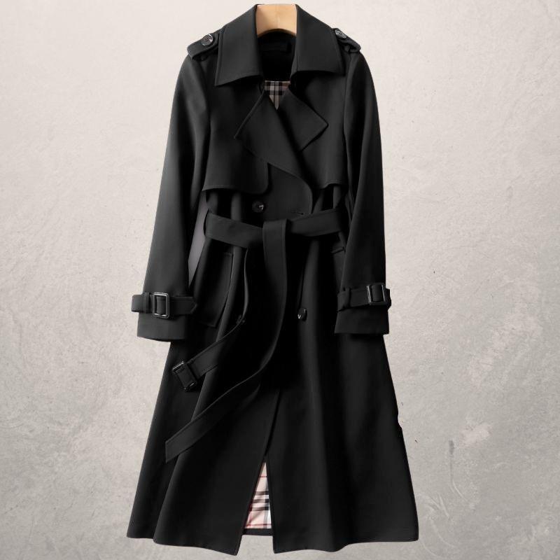 Trench Coat Coat for Women - Long Coat - Image 2