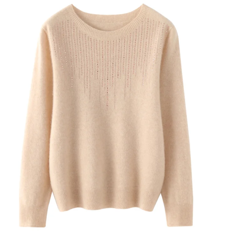 Crewneck Embellished Sweater for Women - Relaxed - Image 16