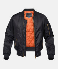 Bomber Jacket for Men - Ribbed Collar - Image 3