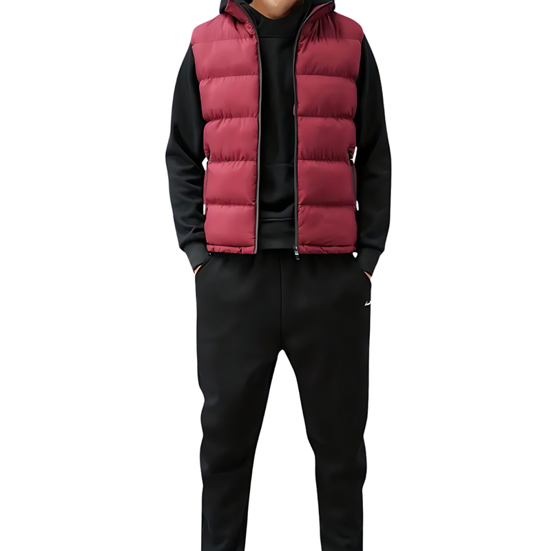 Puffer Vest for Men - Stand Collar - Image 1