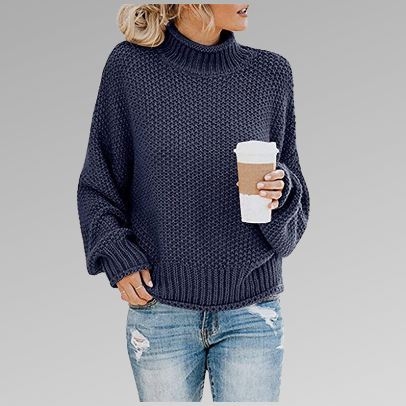 Pullover Sweater for Women - Turtleneck - Image 8