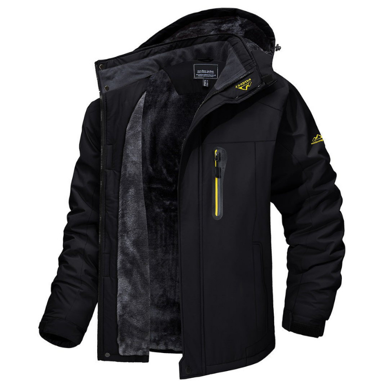Hooded Padded Jacket for Men - Full Zip - Image 2