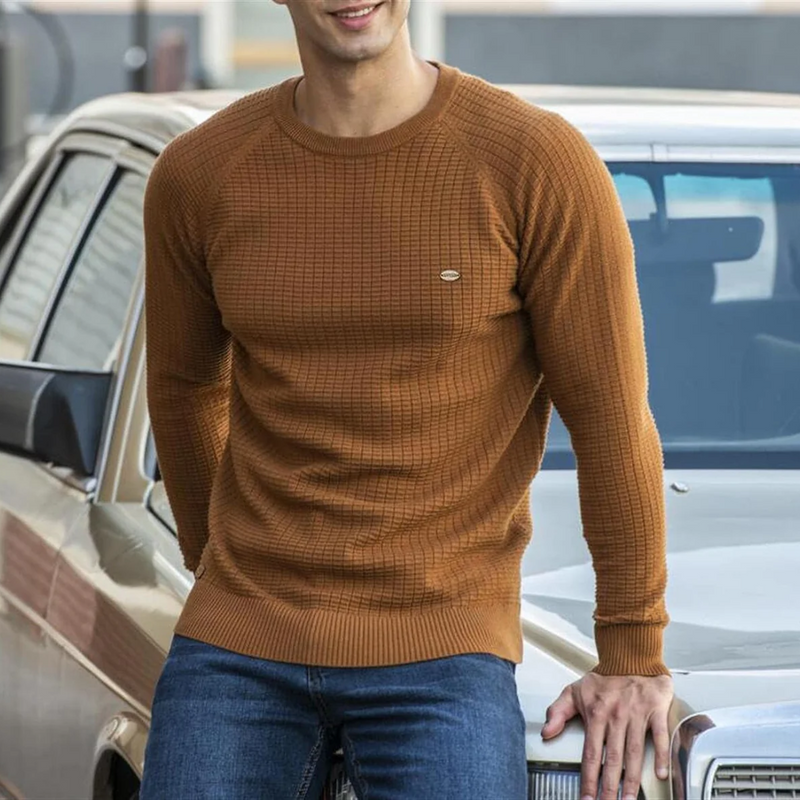 Crew Neck Sweater for Men - Raglan Sleeve - Image 2