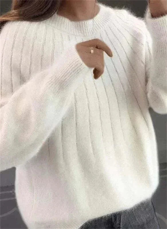 Pullover Sweater for Women - Long Sleeve - Image 3