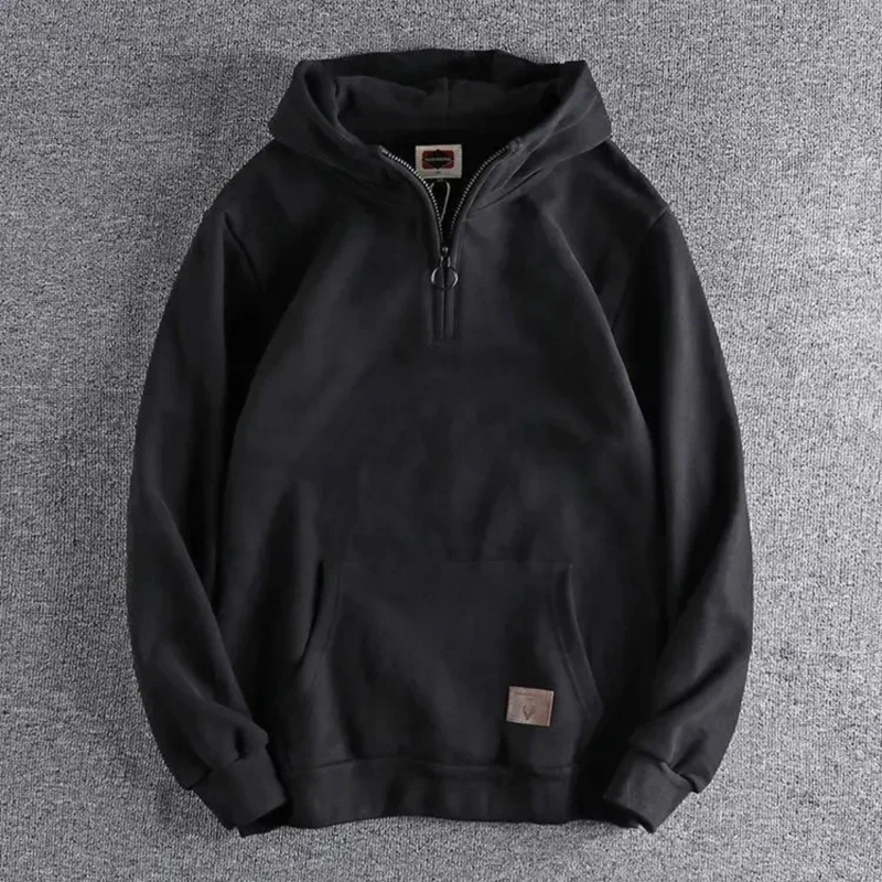 Pullover Hoodie for Men - Half-Zip - Image 1