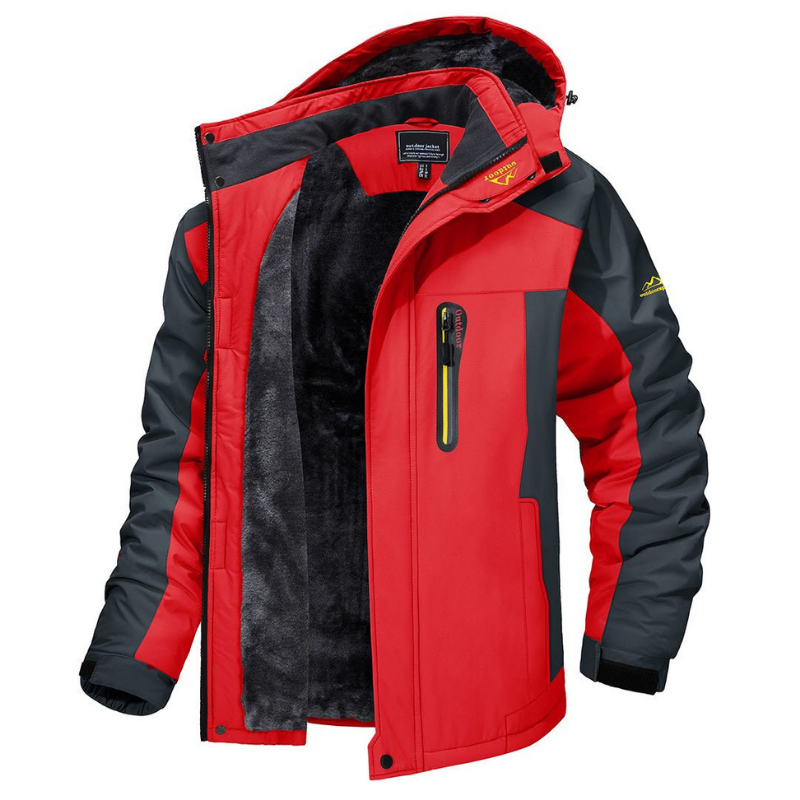 Hooded Padded Jacket for Men - Full Zip - Image 3