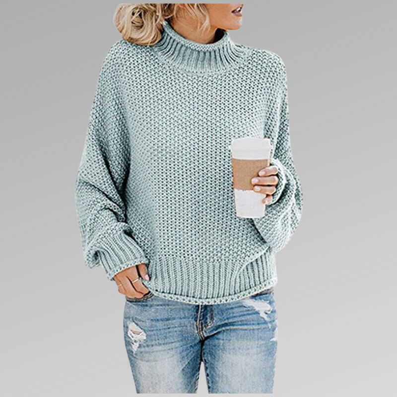 Pullover Sweater for Women - Turtleneck - Image 7