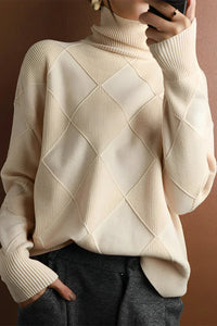 Turtleneck Sweater for Women - Long Sleeve - Image 1