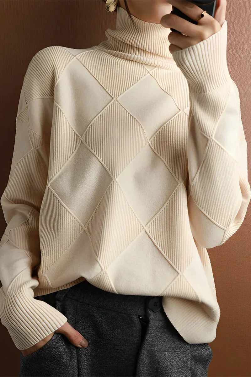 Turtleneck Sweater for Women - Long Sleeve - Image 1