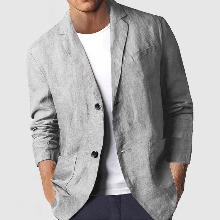 Casual Blazer Jacket for Men - Patch Pockets - Image 1