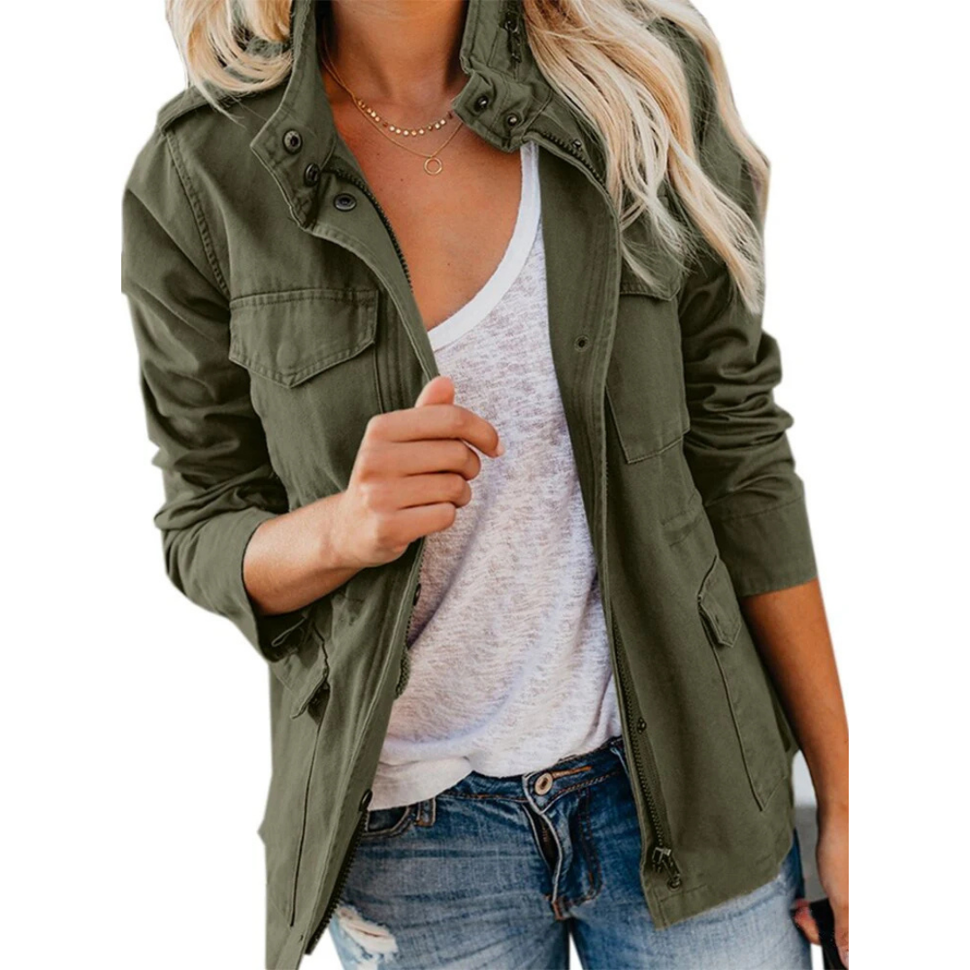 Utility Jacket for Women - Button-Down - Image 3