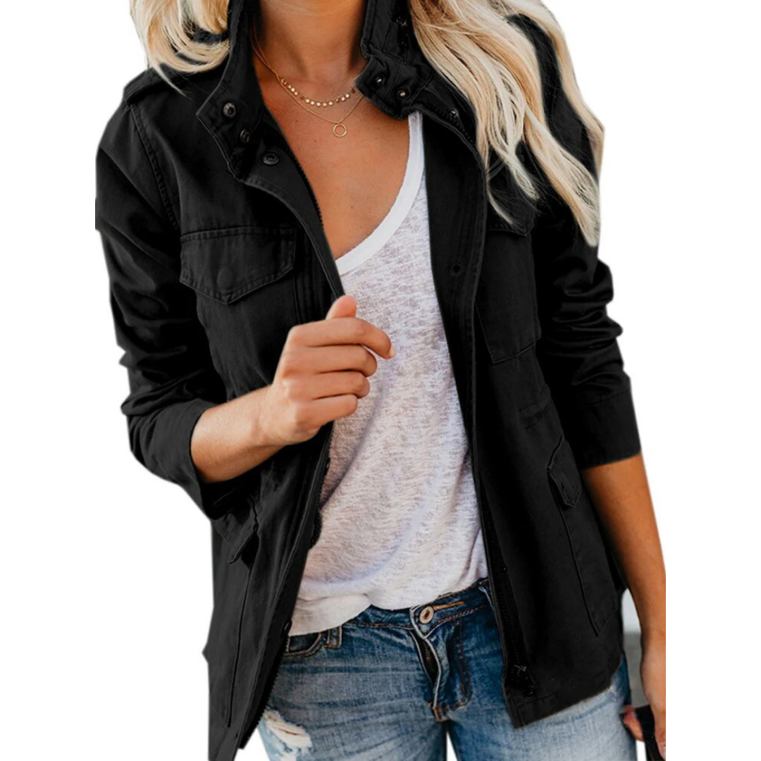 Utility Jacket for Women - Button-Down - Image 5