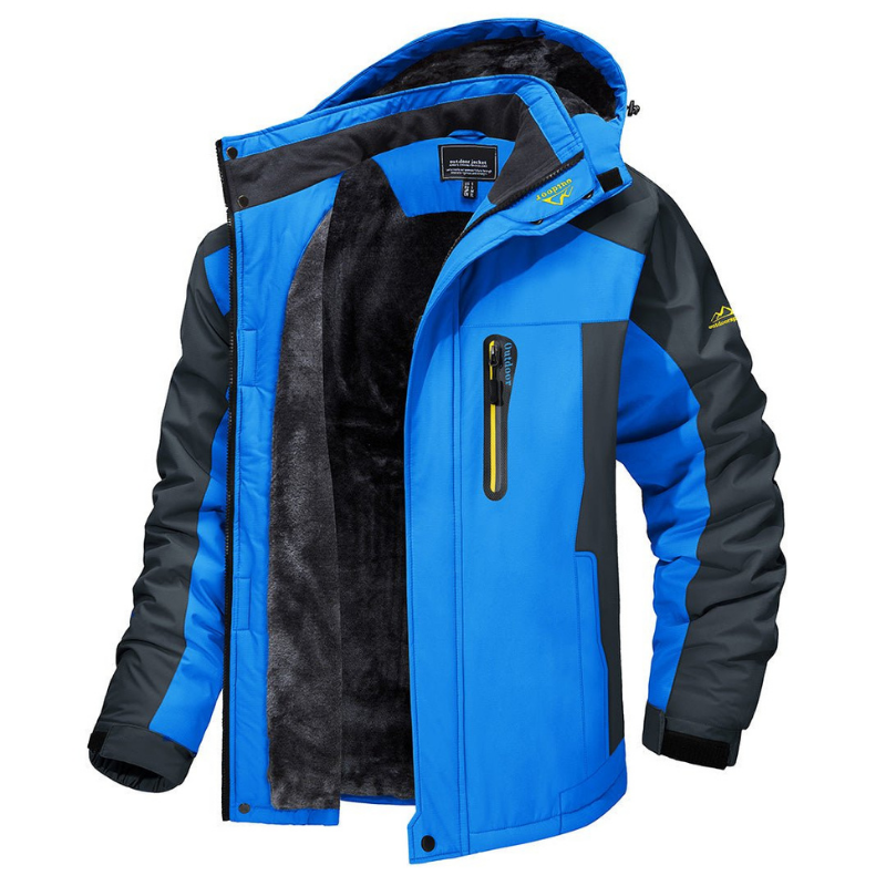 Hooded Padded Jacket for Men - Full Zip - Image 4