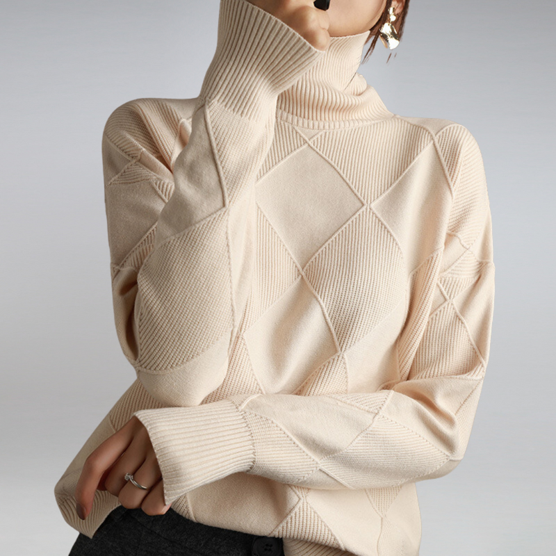 Turtleneck Sweater for Women - Long Sleeve - Image 9