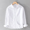 Button-Up Long Sleeve Shirt for men - Relaxed Fit - Cuffed Sleeves Straight Hem - Image 1
