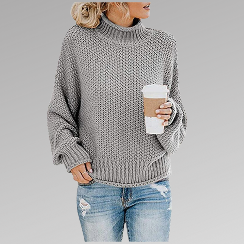 Pullover Sweater for Women - Turtleneck - Image 6