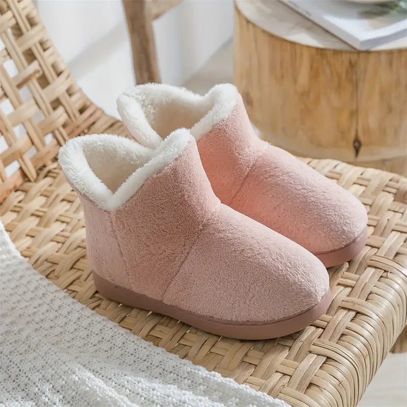 Slipper Boots for Women - Faux Fur Lined - Image 1