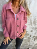 Fleece Button-Down Jacket for Women - Long Sleeve - Image 1