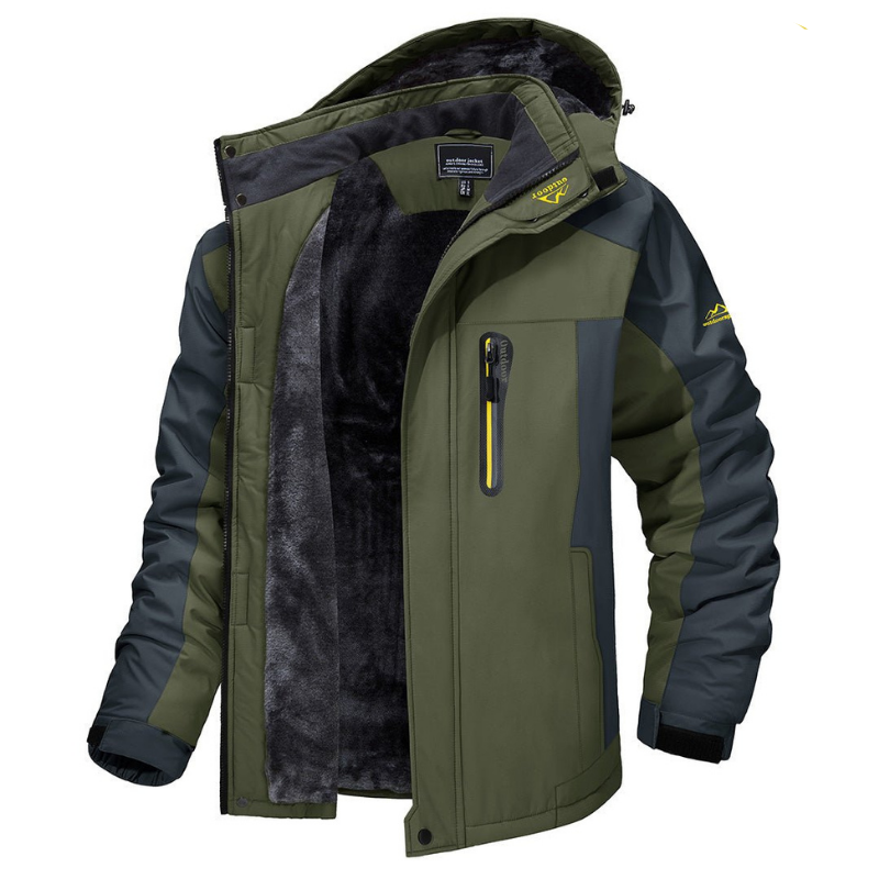Hooded Padded Jacket for Men - Full Zip - Image 1