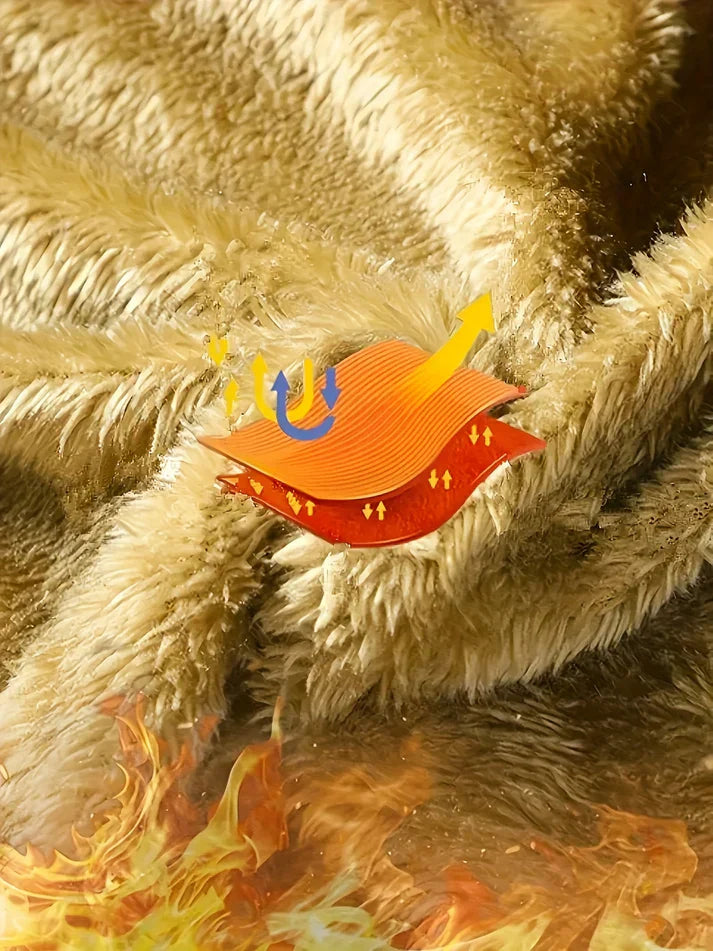 Puffer Hooded Jacket for Men - Faux Fur Hood - Image 9