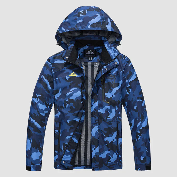Hooded Outdoor Jacket for Men - Zip-Up - Image 11
