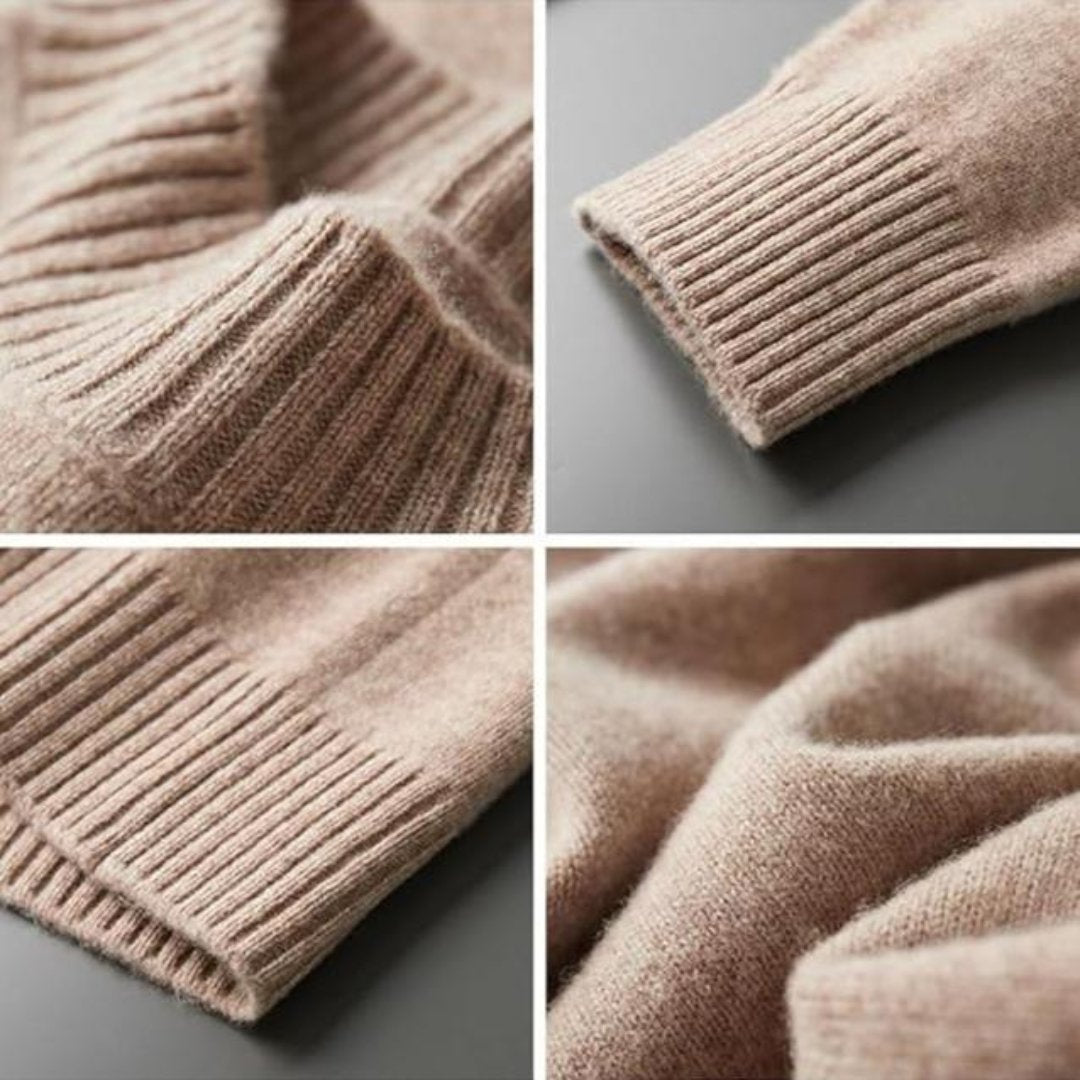 Mock Neck Sweater for Men - Long Sleeve - Image 2