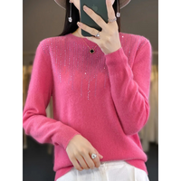 Crewneck Embellished Sweater for Women - Relaxed - Image 19