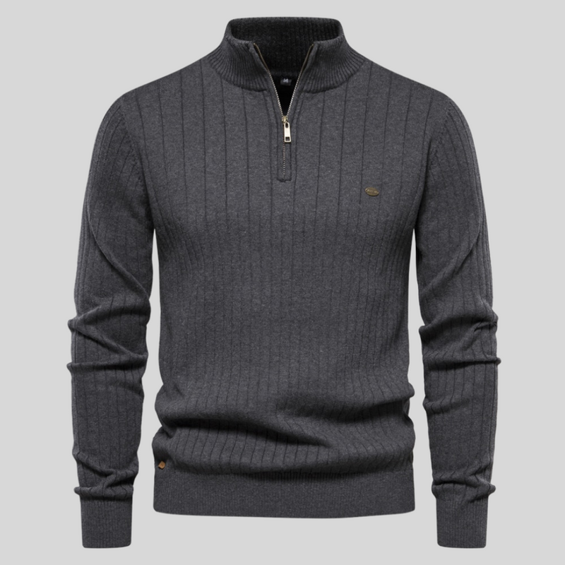 Quarter Zip Sweater for Men - Long Sleeve - Image 7