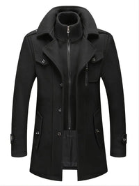 Double Breasted Overcoat for Men - Notch Lapel - Image 1