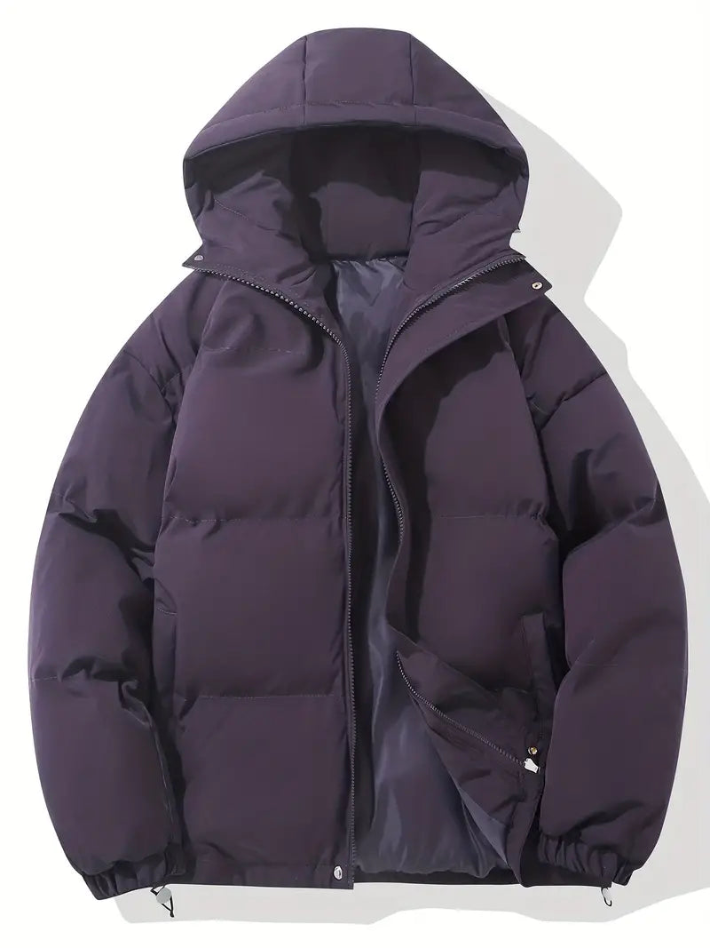 Quilted Puffer Jacket for Women - Hooded - Image 3