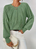 Cable Knit Sweater for Women - Raglan Sleeve - Image 1