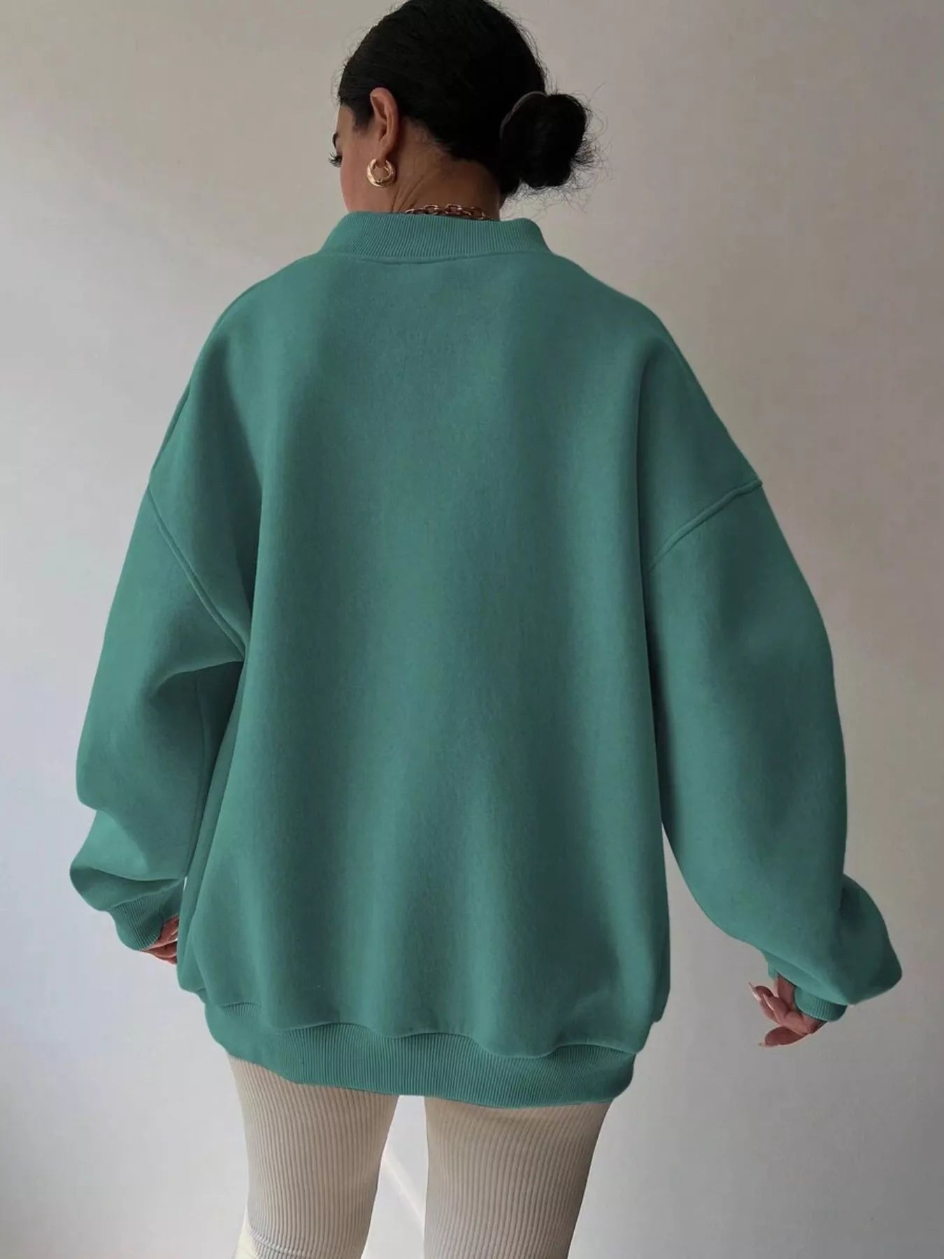 Oversized Pullover Sweater for Women - Drop Shoulder - Image 20