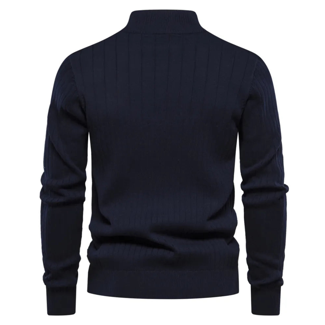 Quarter Zip Sweater for Men - Long Sleeve - Image 2
