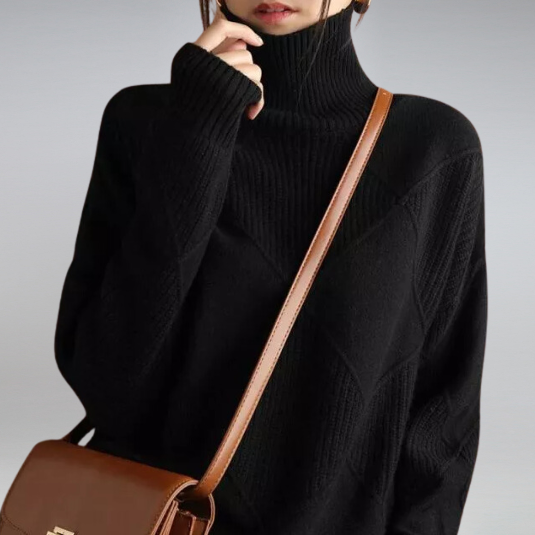 Turtleneck Sweater for Women - Long Sleeve - Image 6