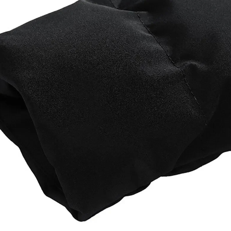 Hooded Puffer Jacket for Men - Zip Front - Image 9